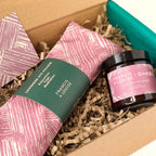 BAWLEY PINK LAVENDER EYE PILLOW AND CANDLE SELF CARE GIFT SET
