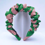 Scrunchie Headband in Love light green Eco Sparkle