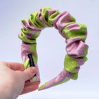 Scrunchie Headband in Love Lime Eco Sparkle