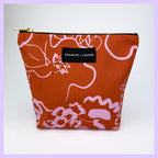 SPRING - OCHER AND PINK MAKE UP BAG