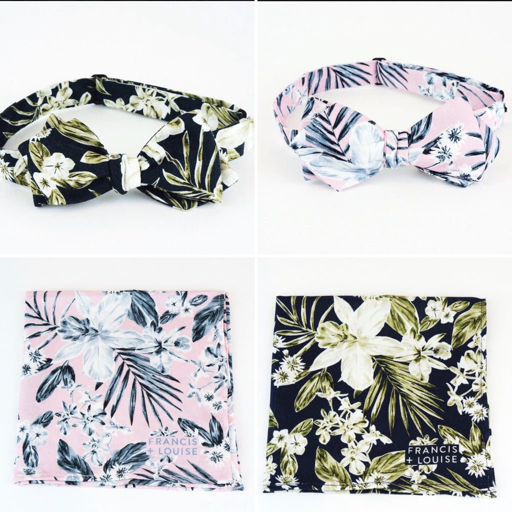 Tokoriki Green - Floral Pocket Square