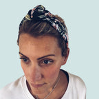Tokoriki Black & Coral - Floral Knot Headband