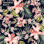 Tokoriki Black & Coral - Floral Knot Headband