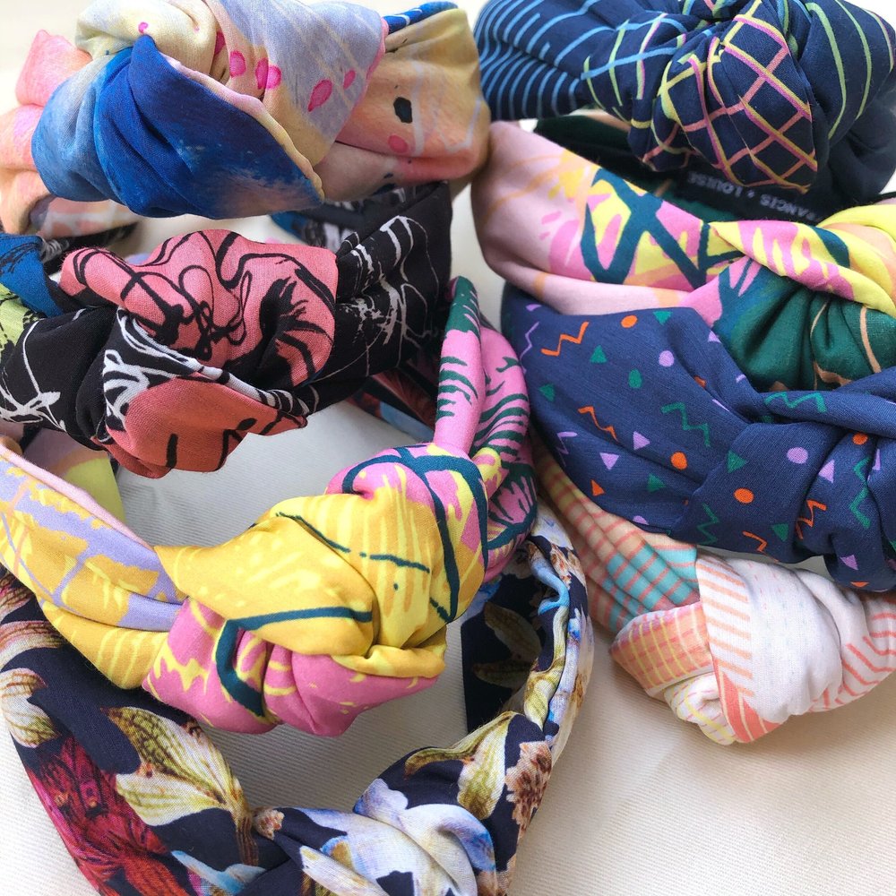 Spring Lilac & Yellow - Knot Headband