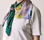 *NEW* WREN - MULTI-COLOURED SQUARE SILK SCARF