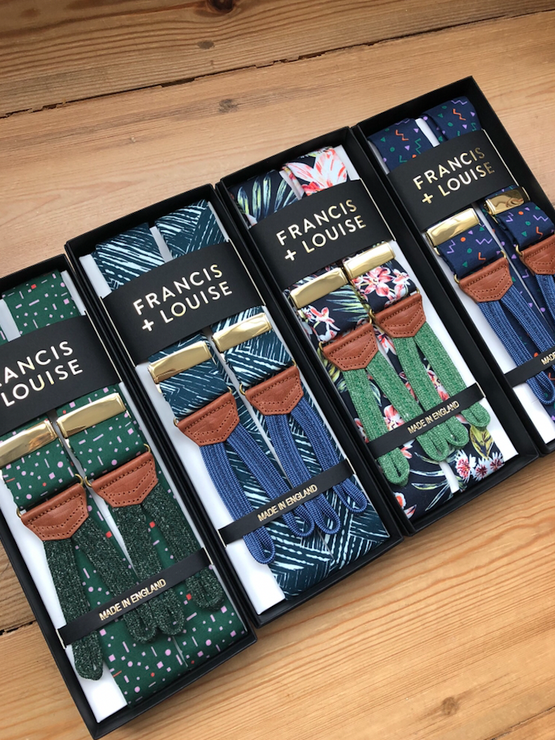KINGSCOTE BLUE - FLORAL BRACES